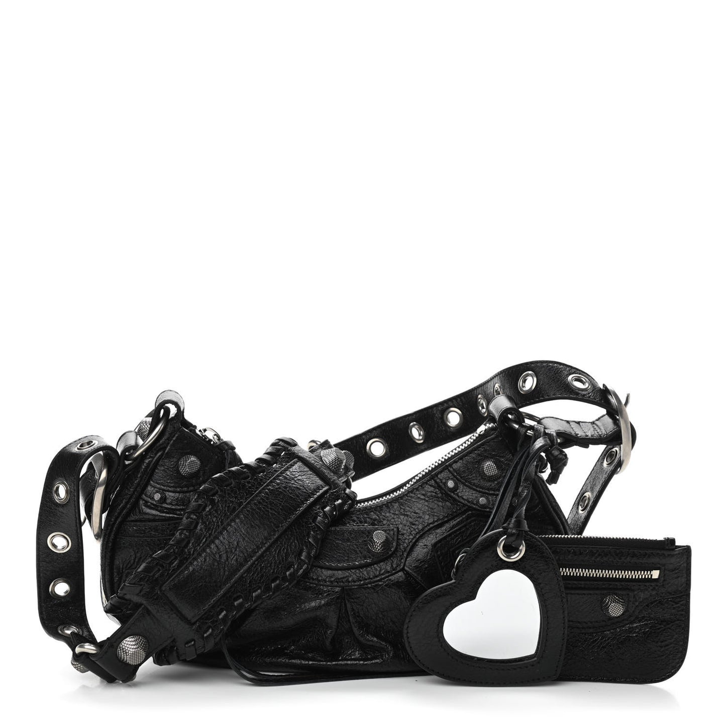 Agneau Arena Le Cagole Shoulder Bag XS Black