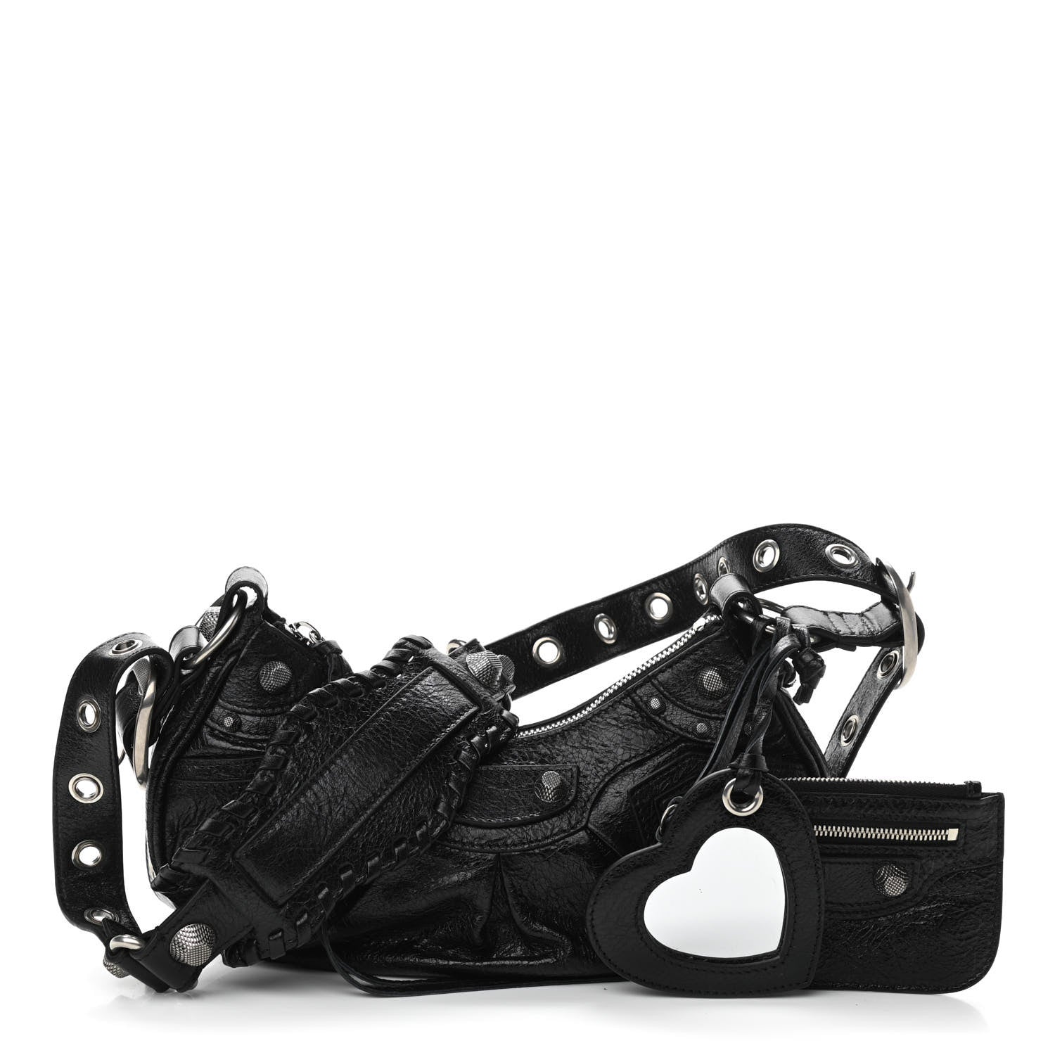 Balenciaga Agneau Arena Le Cagole Shoulder Bag XS Black 1 of 9