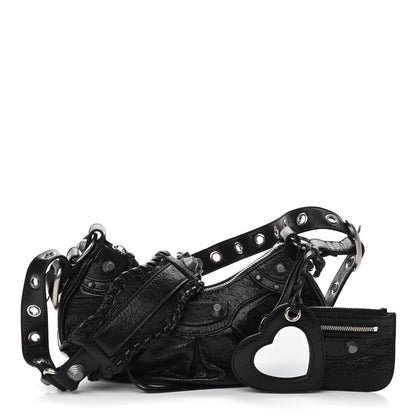 Balenciaga Agneau Arena Le Cagole Shoulder Bag XS Black 1 of 9