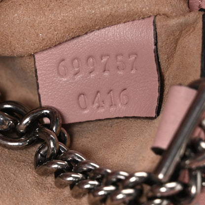 Gucci Calfskin Matelasse Monochrome GG Marmont Chain Belt Bag Perfect Pink 7 of 10
