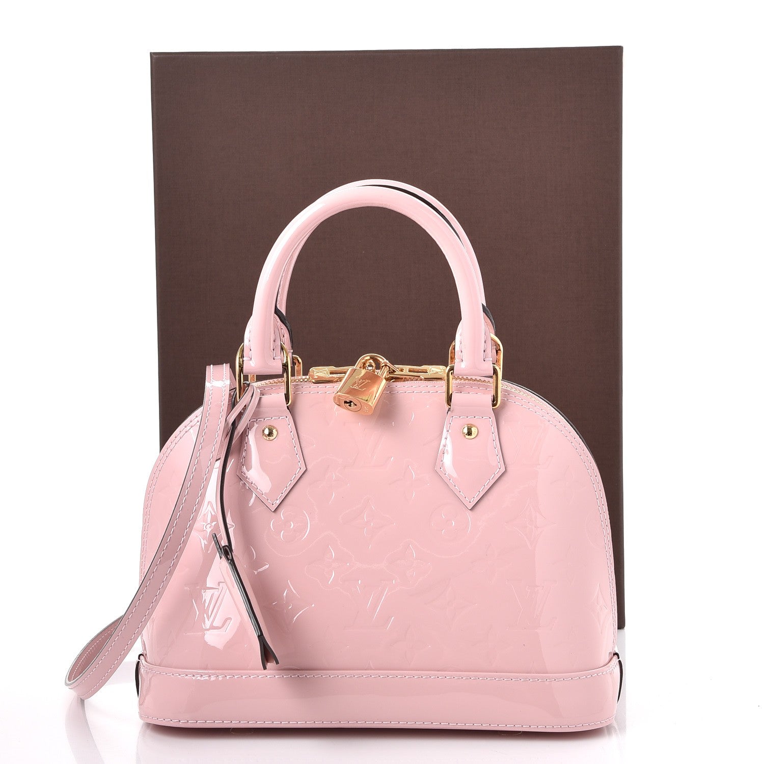 Louis Vuitton Vernis Alma BB Rose Ballerine 9 of 9