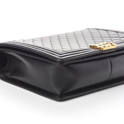 Chanel Lambskin Quilted Large Boy Flap Black 10 of 11