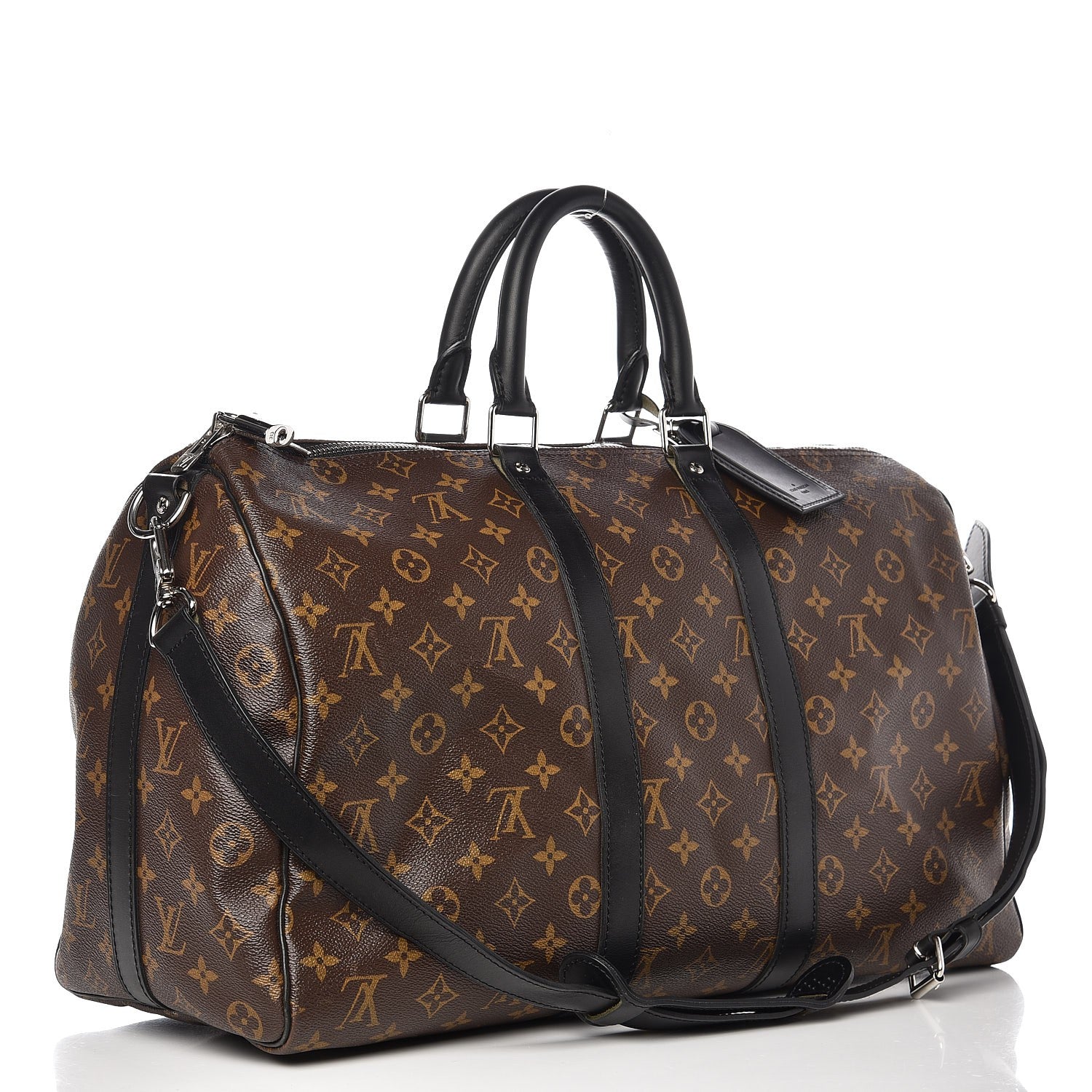 Louis Vuitton Monogram Macassar Keepall Bandouliere 45 3 of 11