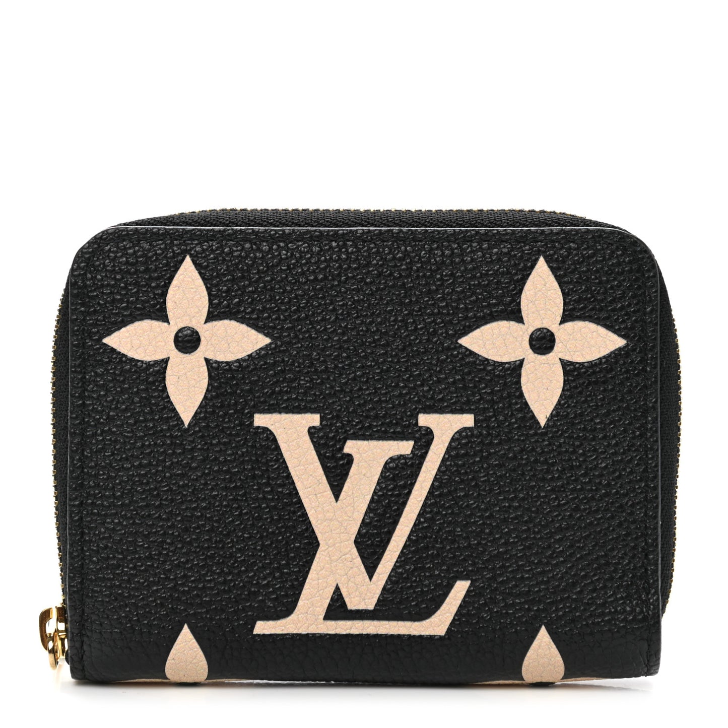 Empreinte Monogram Giant Zippy Coin Purse Black Beige