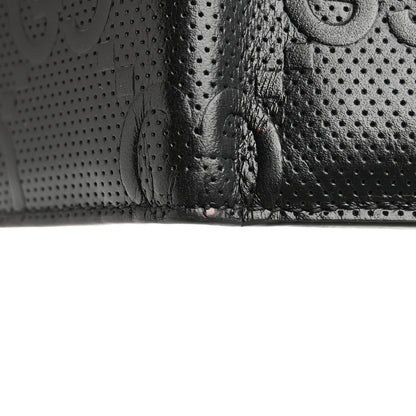 Gucci Calfskin GG Tennis Embossed Bi-Fold Wallet Black 11 of 13