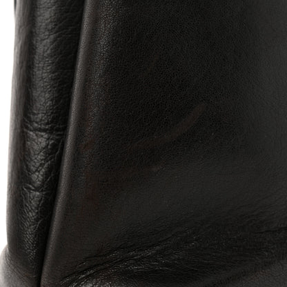 Chanel Lambskin Flap Shoulder Bag Dark Brown 16 of 21