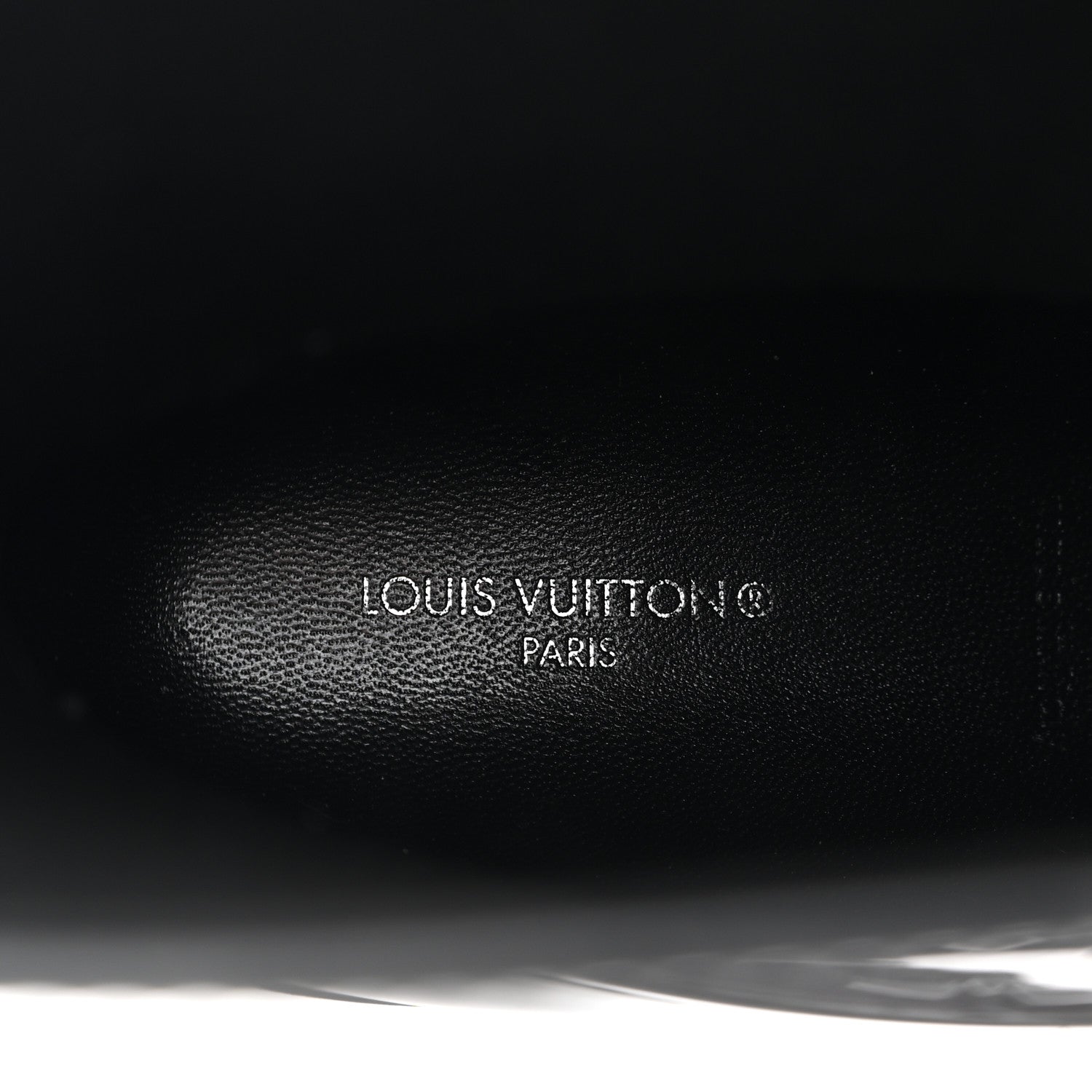 Louis Vuitton Rubber Embossed Monogram Drops Flat Half Boots 37 Black 8 of 9