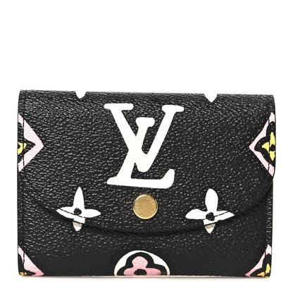 Louis Vuitton Monogram Giant Wild At Heart Rosalie Coin Purse Black 1 of 7