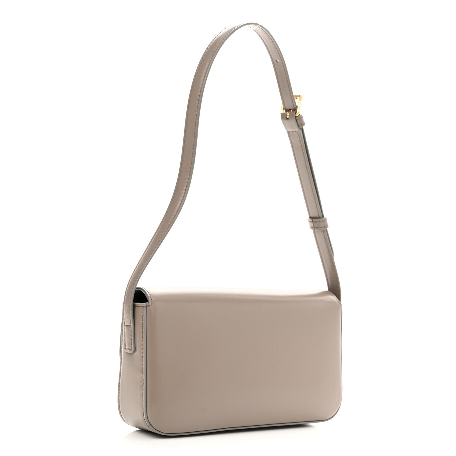 Celine Natural Calfskin Triomphe Shoulder Bag Pebble 3 of 10