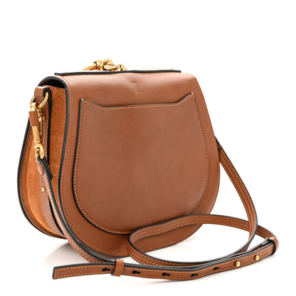Chloe Calfskin Suede Medium Nile Bracelet Bag Caramel 3 of 10