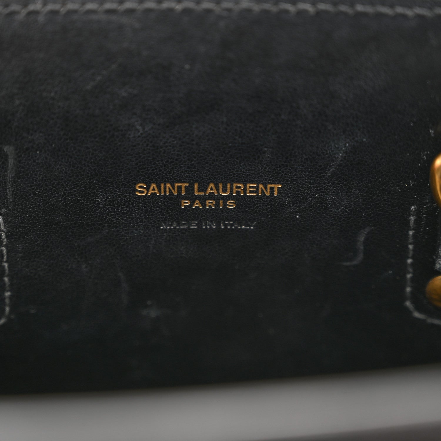 Saint Laurent Calfskin Crocodile Embossed Baby Sac De Jour Black 7 of 14