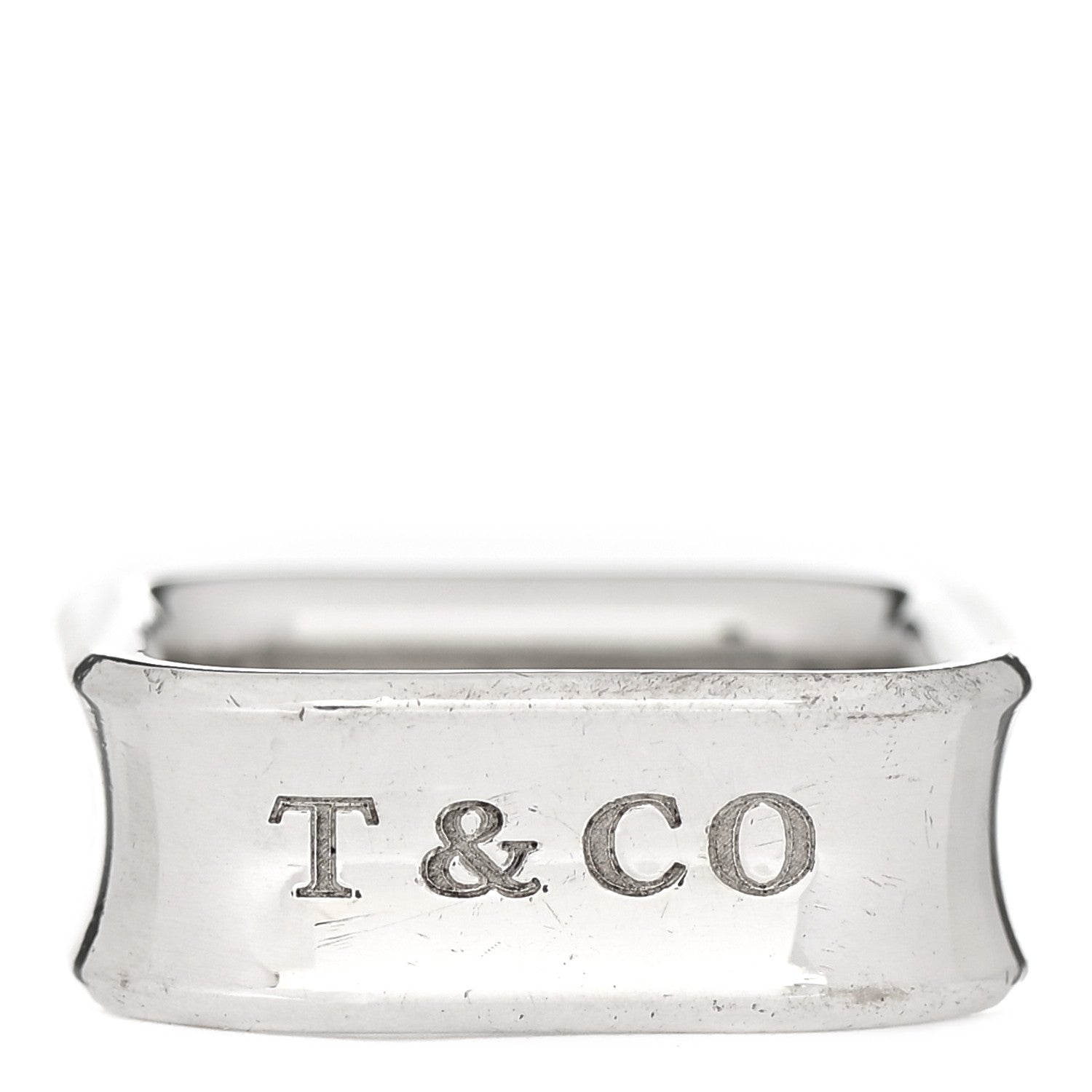 Tiffany Sterling Silver 1837 Square Ring 52 6 1 of 6