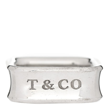 Tiffany Sterling Silver 1837 Square Ring 52 6 1 of 6