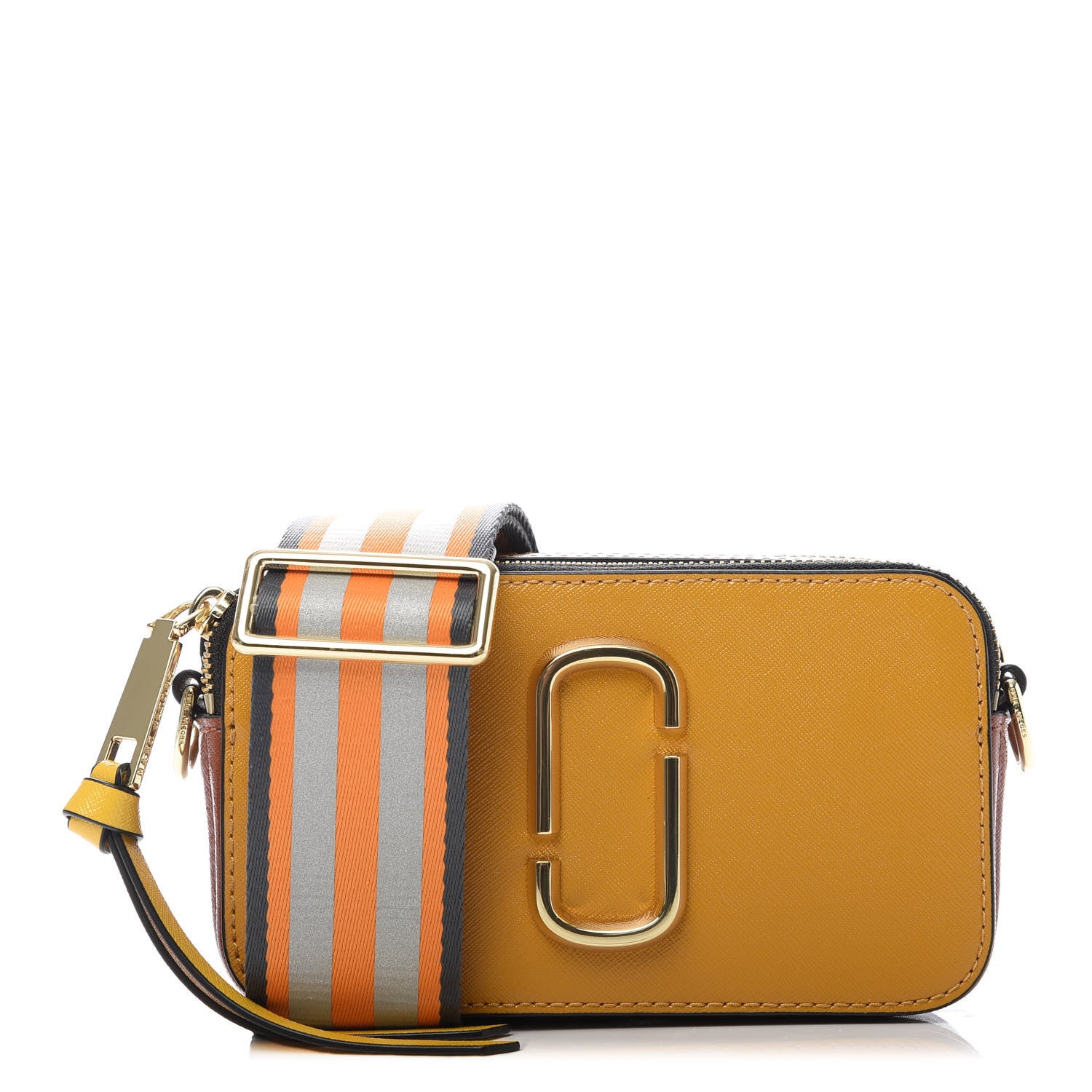 Marc Jacobs Saffiano Small Snapshot Camera Bag Yellow Multi 1 of 11