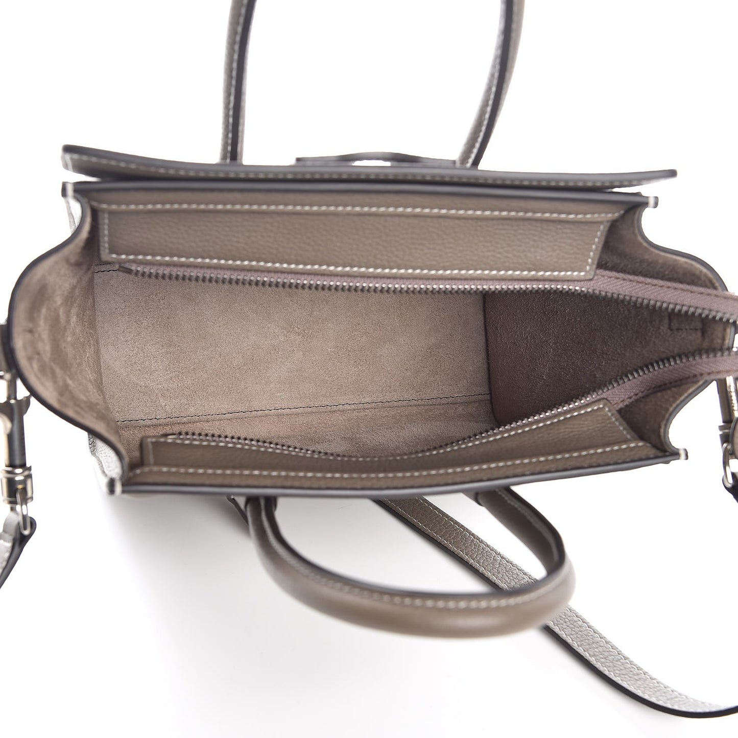 Drummed Calfskin Nano Luggage Souris