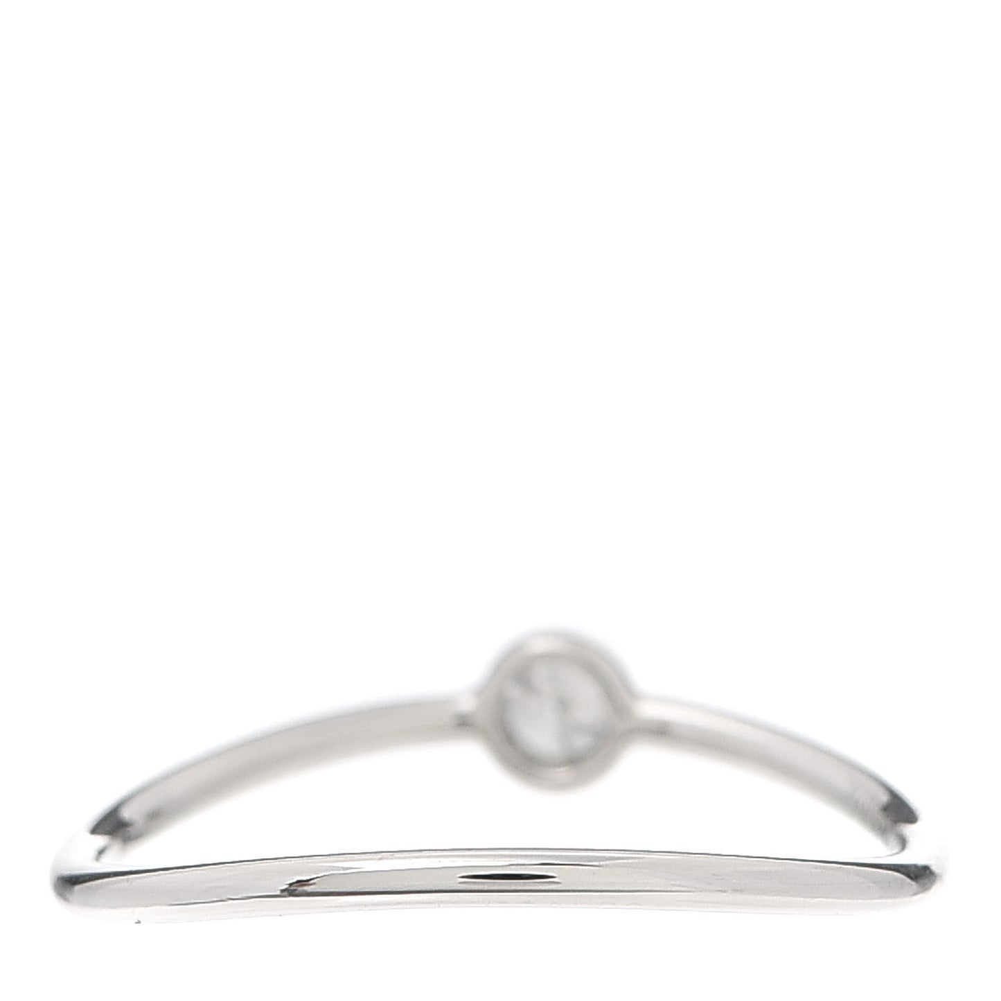 Platinum Diamond Elsa Peretti Single-Row Wave Ring 49 5