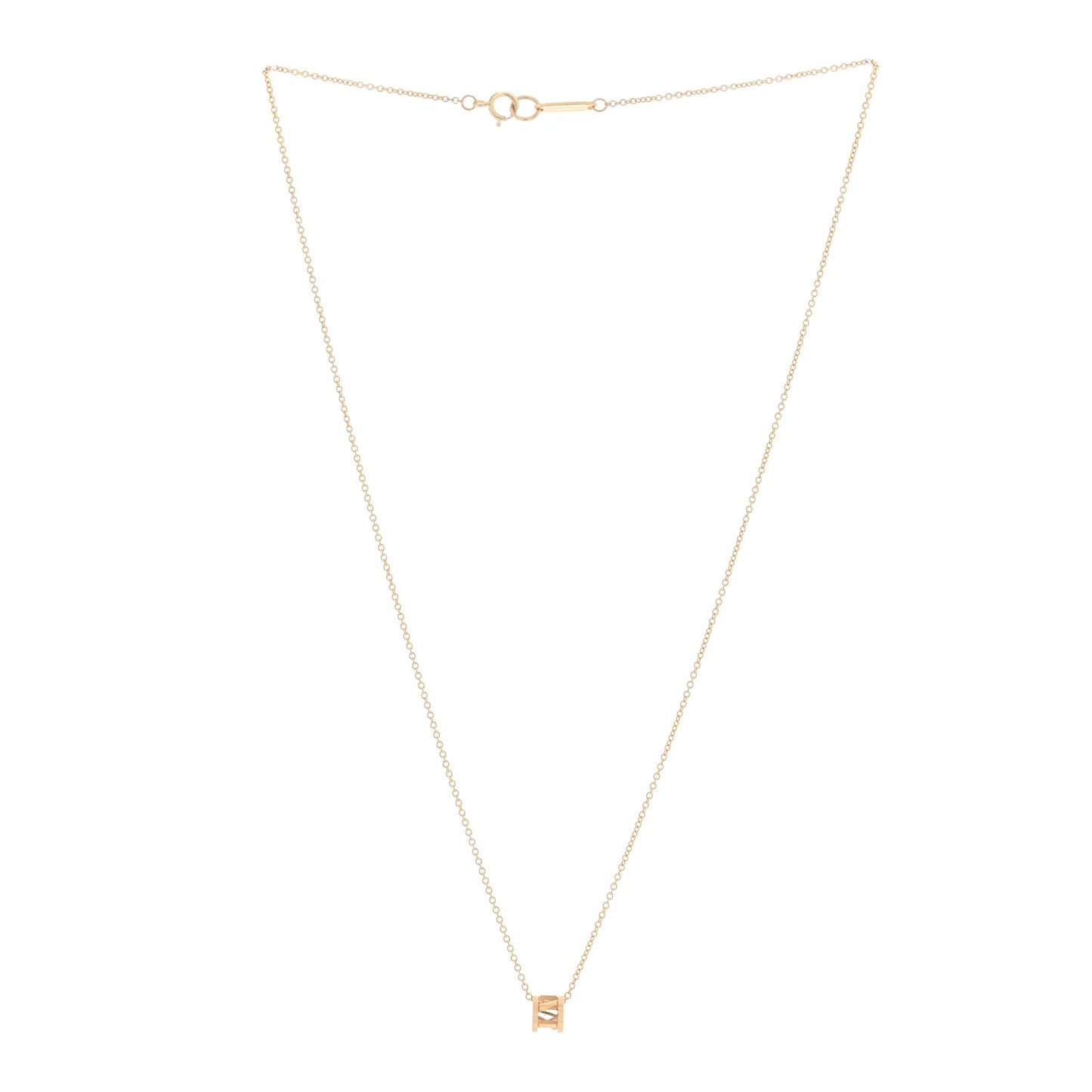 18K Rose Gold Atlas Open Pendant Necklace