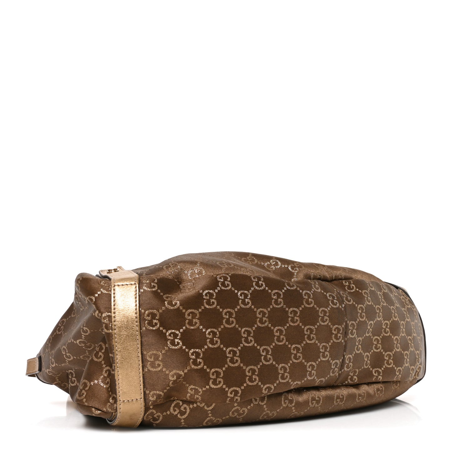 Satin Monogram Medium Abbey Shoulder Bag Bronze