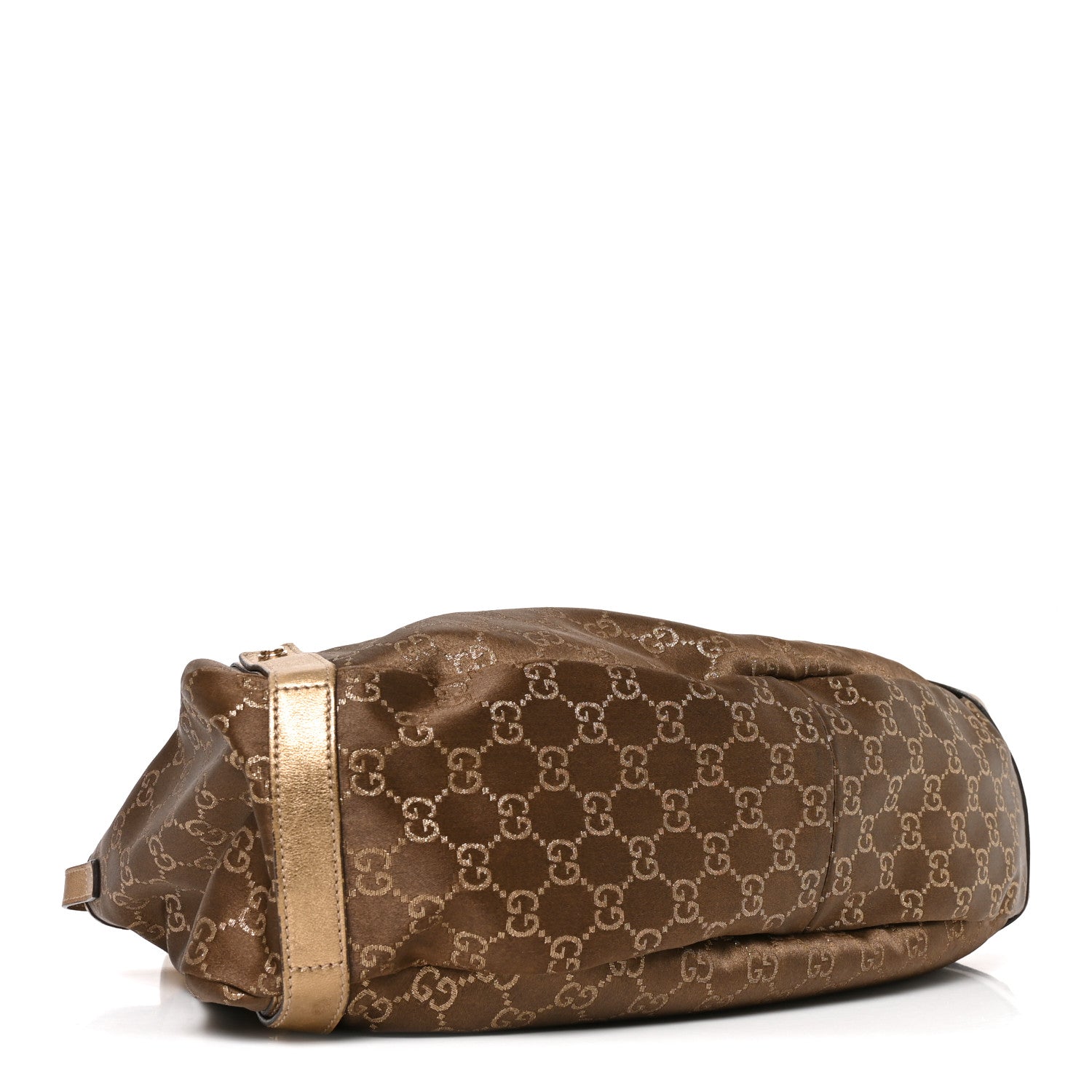 Gucci Satin Monogram Medium Abbey Shoulder Bag Bronze 4 of 10