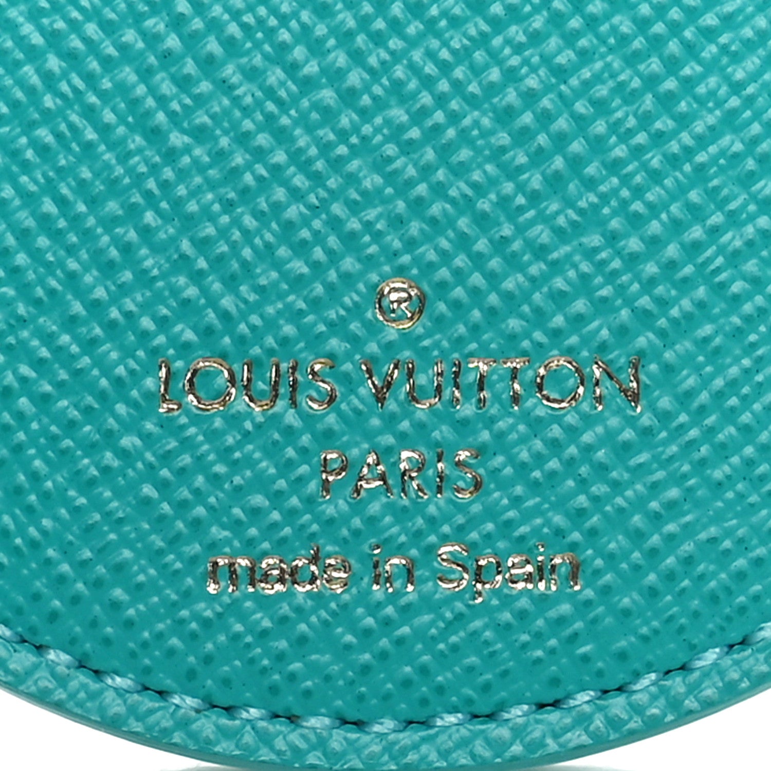 Louis Vuitton Monogram Illustre V Bag Charm Key Ring Turquoise 4 of 5