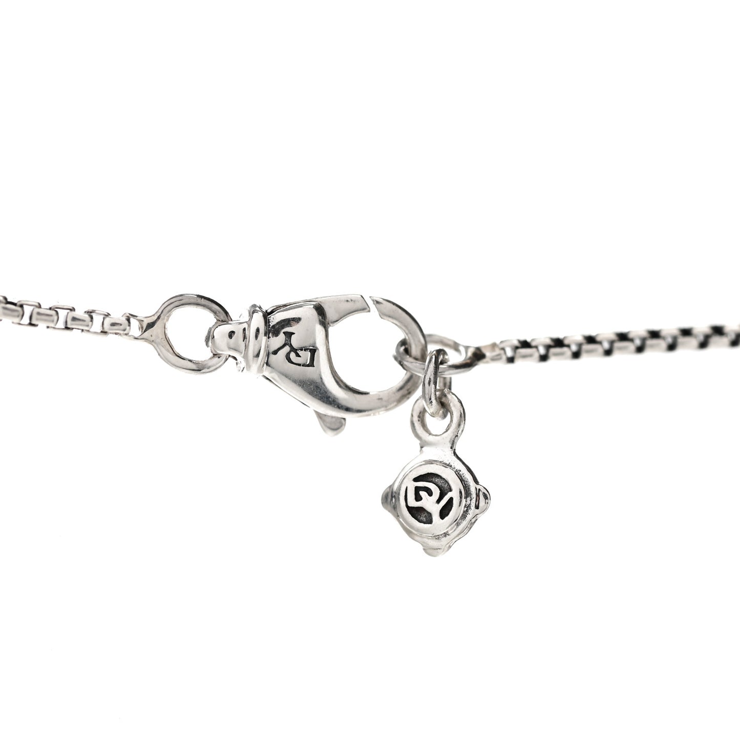 Sterling Silver Diamond Stax Rondelle Pendant Necklace