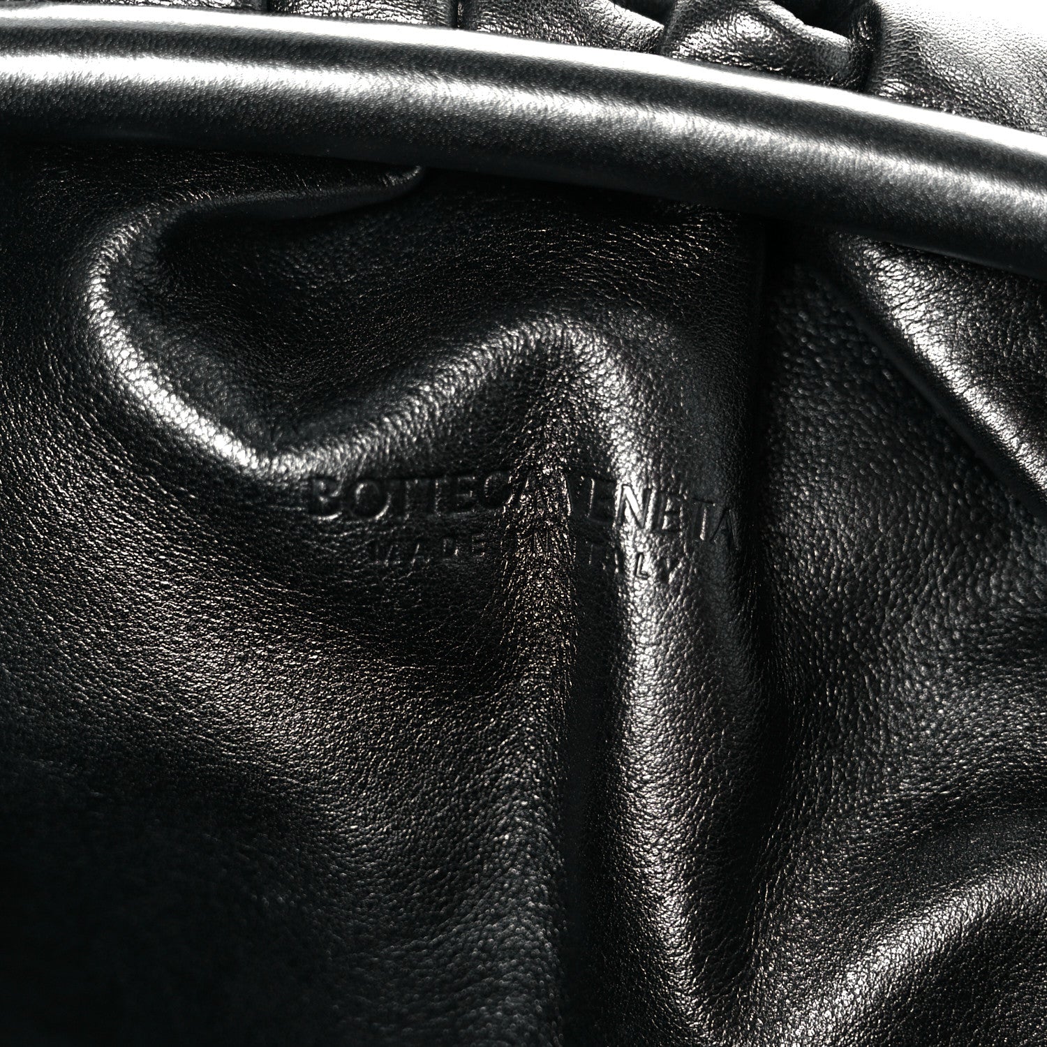 Bottega Veneta Smooth Butter Calf The Pouch Oversized Clutch Black 6 of 11