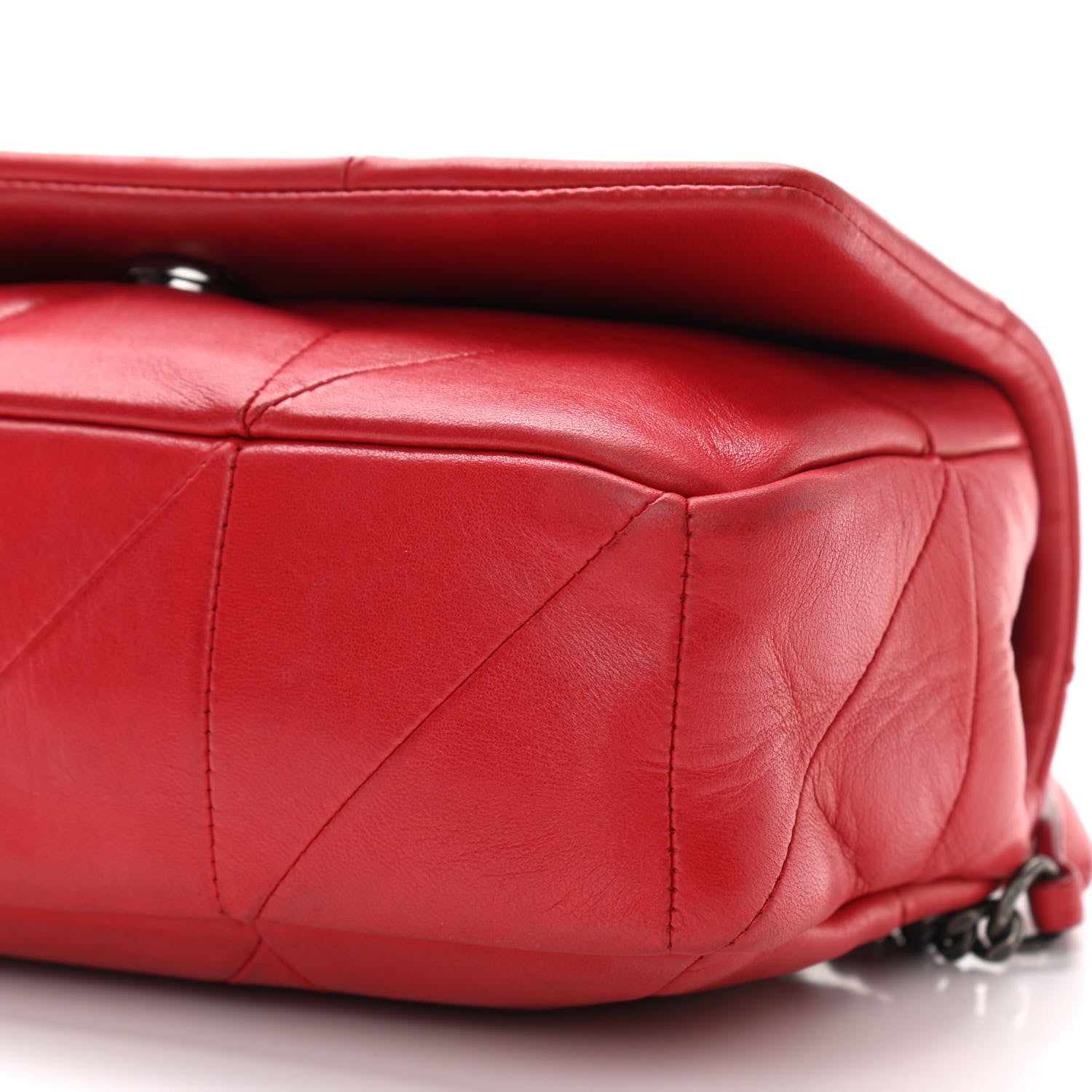 Saint Laurent Lambskin Patchwork Monogram Small Jamie Red 6 of 11