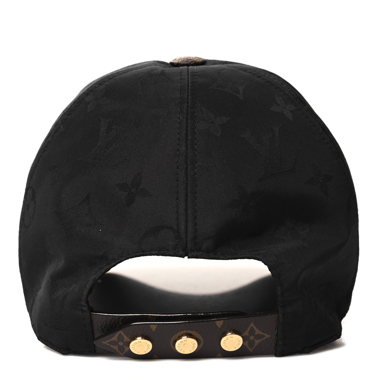 Louis Vuitton Polyester Silk Monogram LV Get Ready Cap M Black 5 of 9