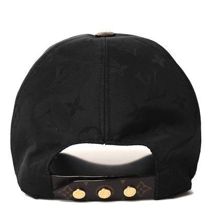 Louis Vuitton Polyester Silk Monogram LV Get Ready Cap M Black 5 of 9