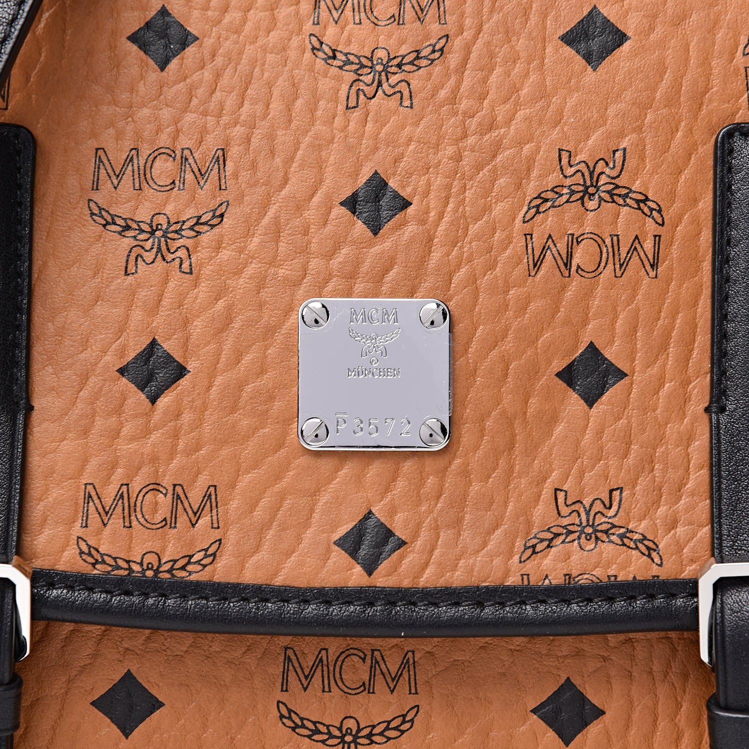 MCM Visetos Crossbody Flap Messenger Cognac 7 of 9