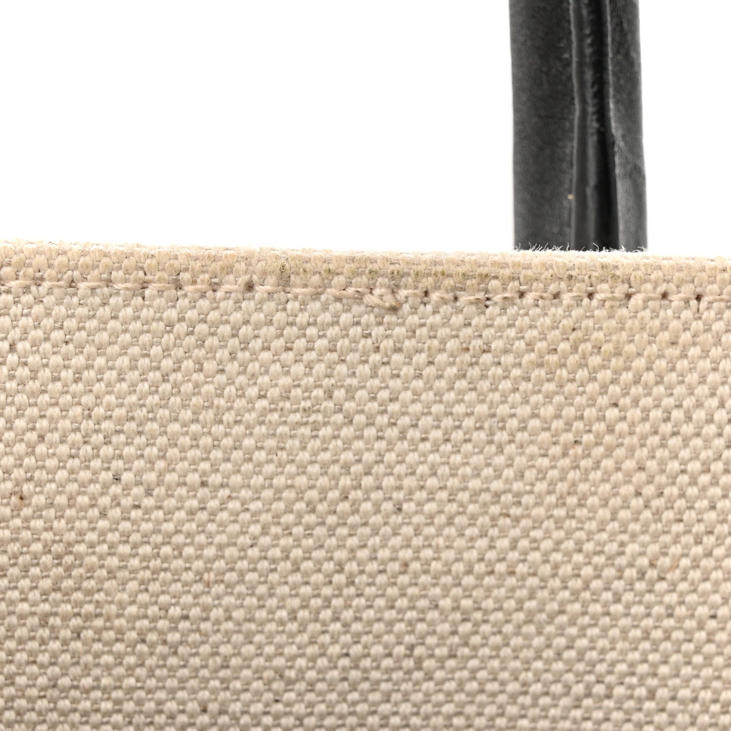 Linen Calfskin Small Rive Gauche Tote Greggio Natural