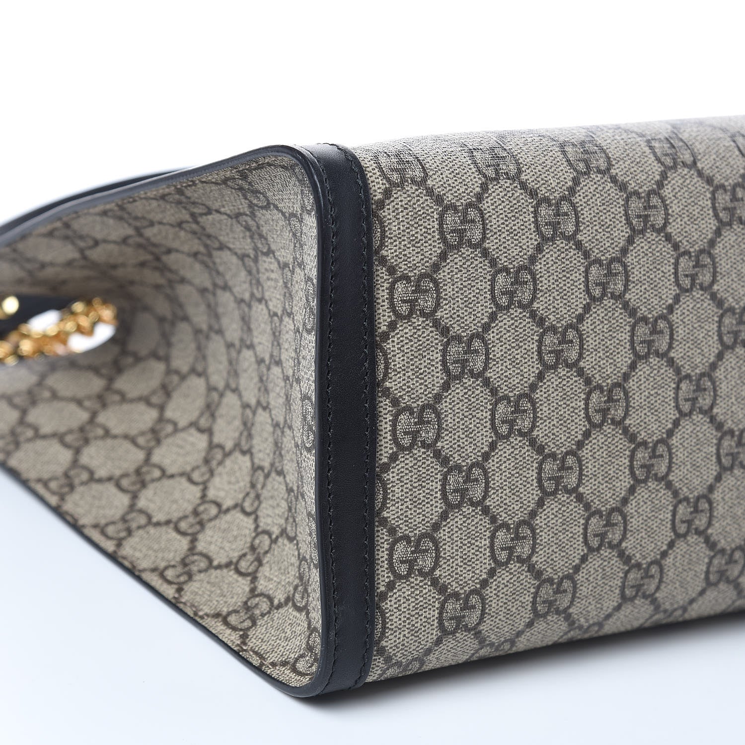 Gucci GG Supreme Monogram Medium Padlock Tote Black 8 of 9