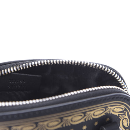 Gucci X SEGA Calfskin GUCCY Stars Mini Dome Shoulder Bag Black Gold 9 of 10