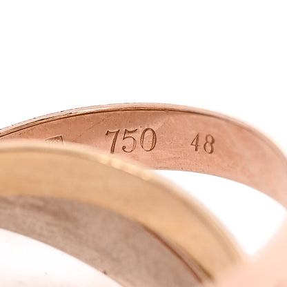 Cartier 18K Pink Yellow White Gold Classic Les Must De Cartier Trinity Ring 48 4.5 5 of 6