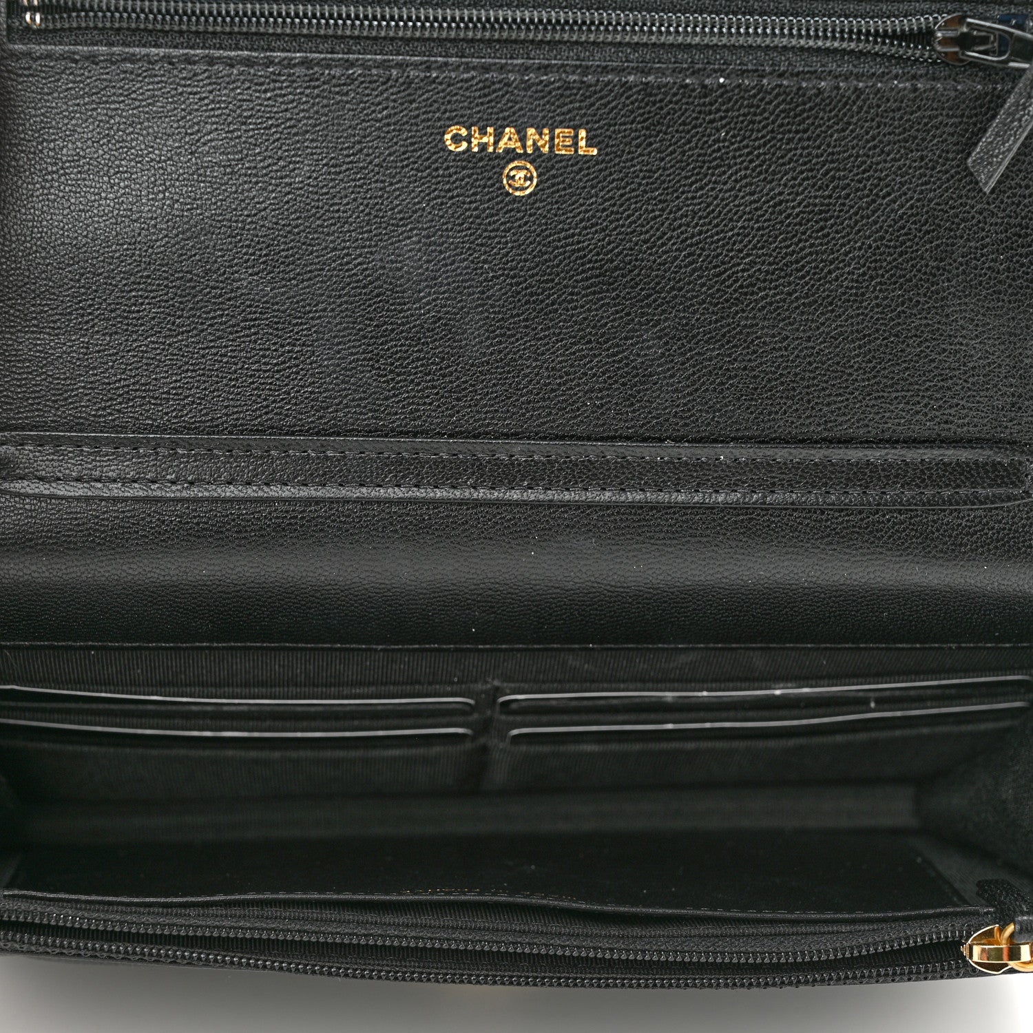 Chanel Goatskin Quilted Punk Essentials Wallet On Chain WOC Black 5 of 10