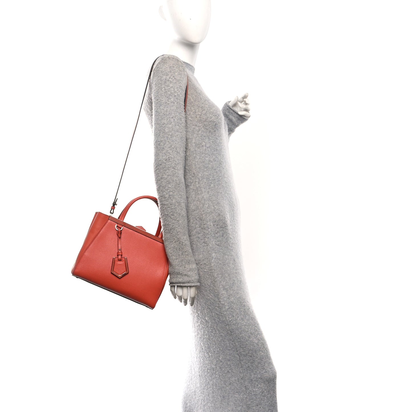 Vitello Elite Flamingo Petite 2Jours Tote Rosso Pimento