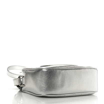 Gucci Metallic Sakai Be Green Calfskin Diagonal Stitched Small Blondie Shoulder Bag Silver 4 of 10