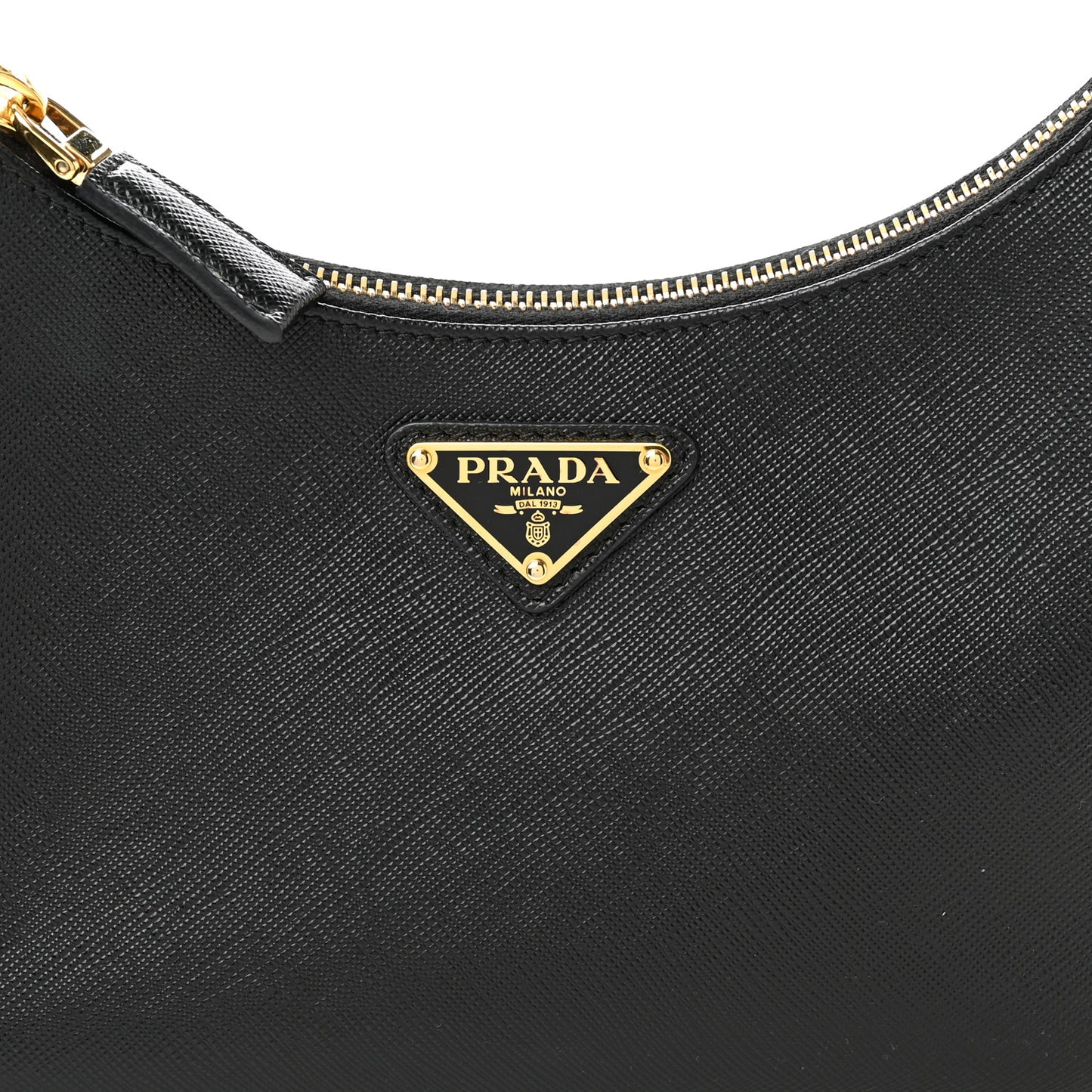 Saffiano Lux Mini Re-Edition Shoulder Bag Black