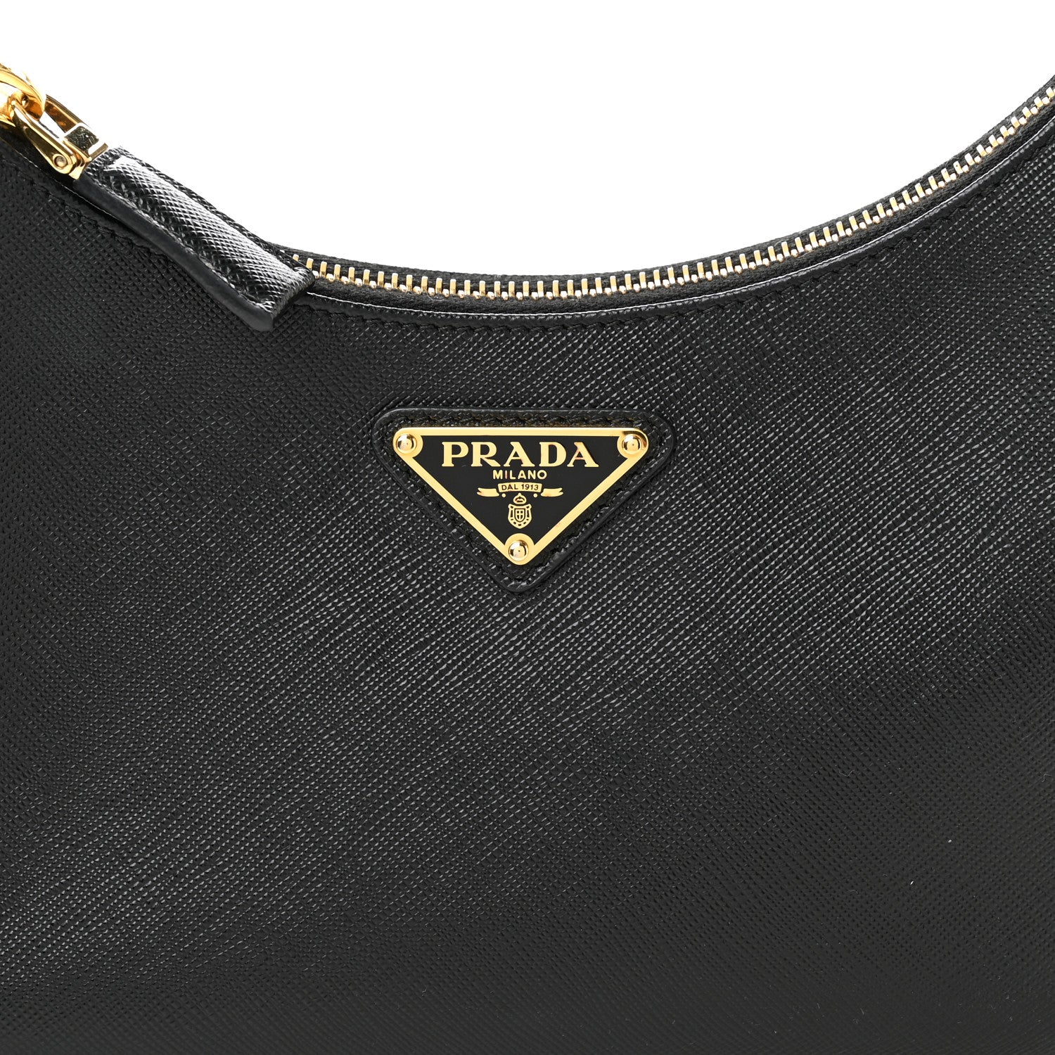 Prada Saffiano Lux Mini Re-Edition Shoulder Bag Black 9 of 11