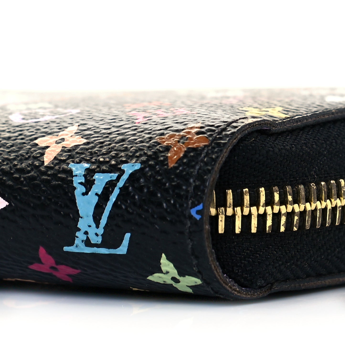 Monogram Multicolor Zippy Wallet Black Violet