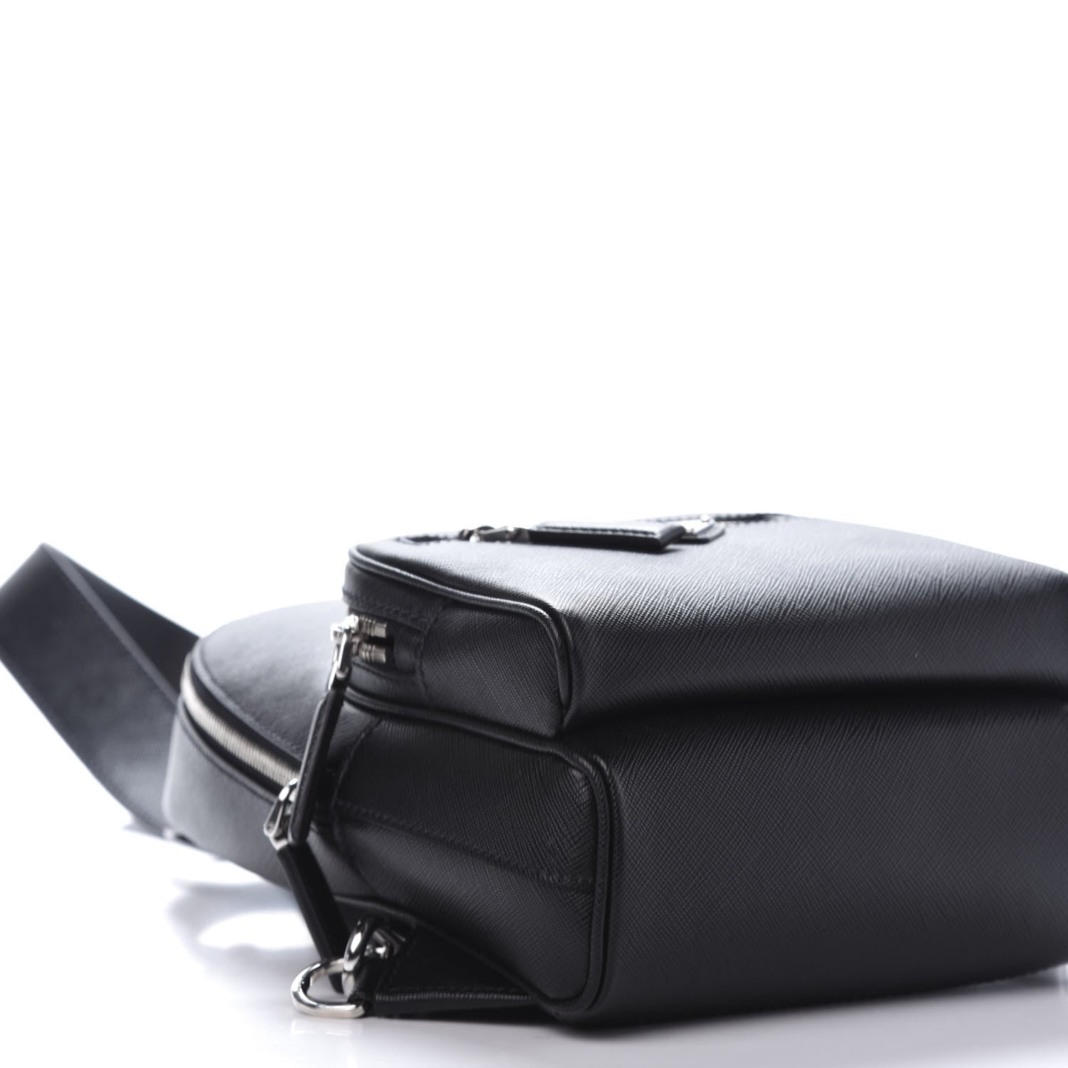 Prada Saffiano Sling Backpack Black 5 of 8