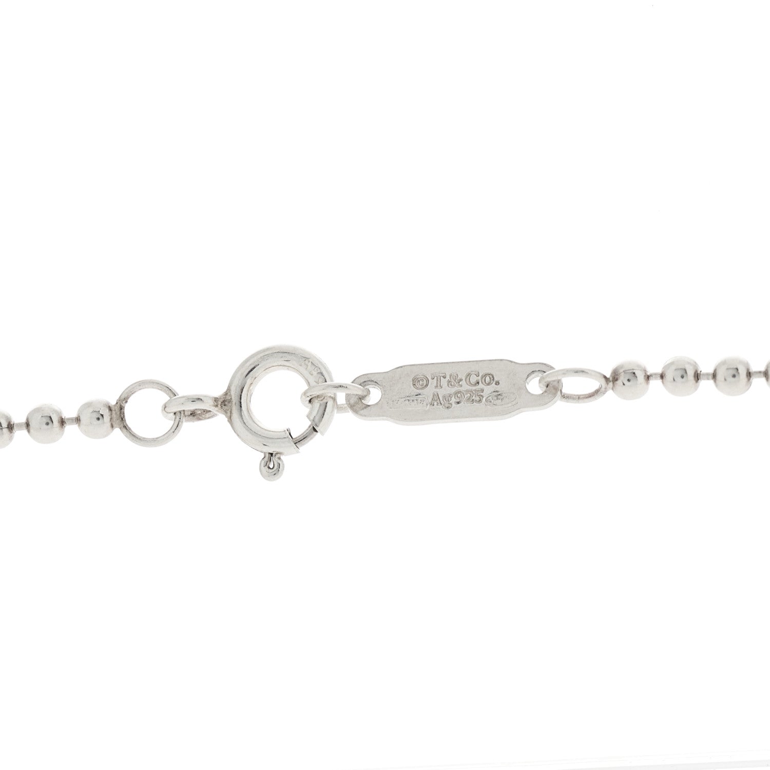 Tiffany Sterling Silver 1837 Makers Square Pendant Necklace 6 of 7