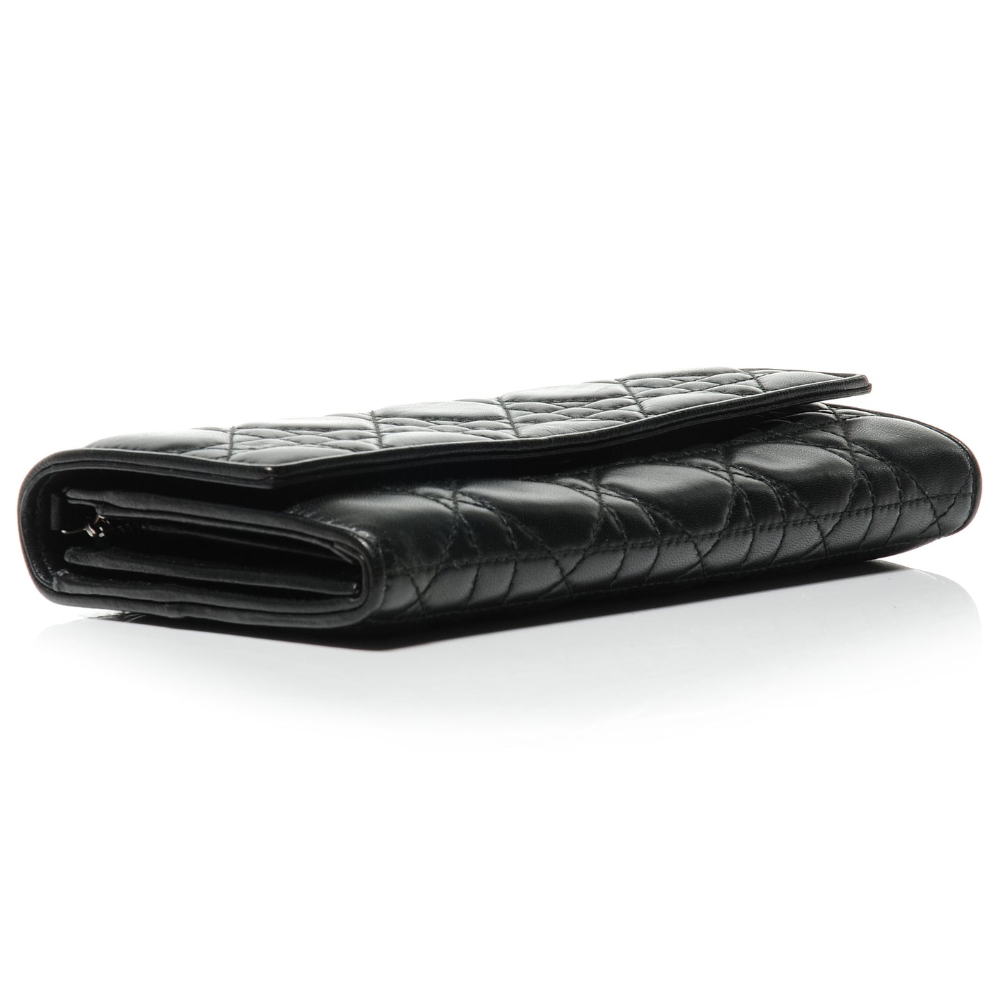 Lambskin Cannage Evening Clutch Black