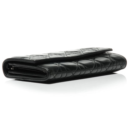Christian Dior Lambskin Cannage Evening Clutch Black 4 of 8