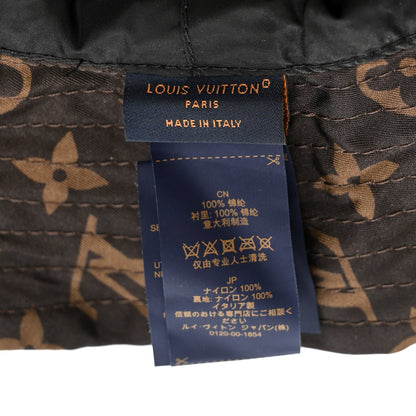 Louis Vuitton Nylon Monogram Reversible Bob Bucket Hat S Brown Black 8 of 9