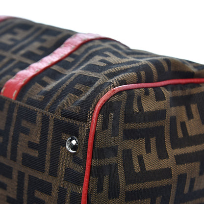 Fendi Zucca Cuoio Romano Selleria Medium Boston Tobacco Rosso Scuro 9 of 9