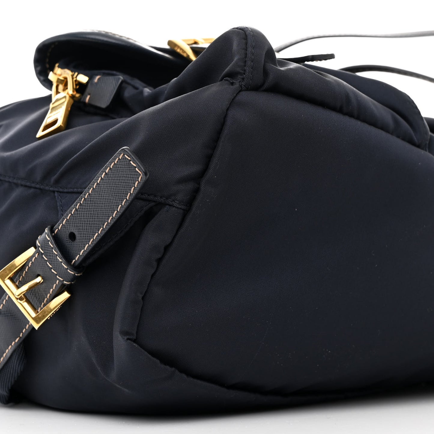 Tessuto Nylon Saffiano Vela Backpack Bleu