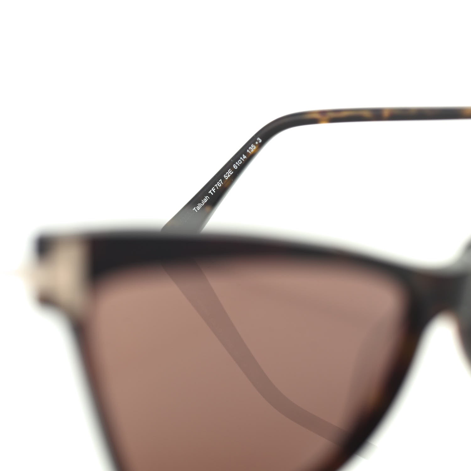Tom Ford Acetate Tallulah TF767 Sunglasses Dark Havana 6 of 6