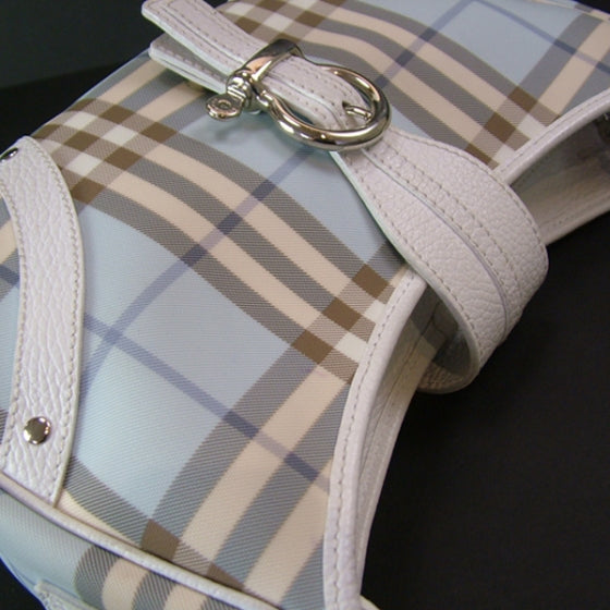 Burberry Bluebell Check Plaid Hobo Blue 8 of 11