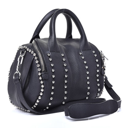 Alexander Wang Calfskin Studded Rockie Matte Black Rhodium Hardware 3 of 9
